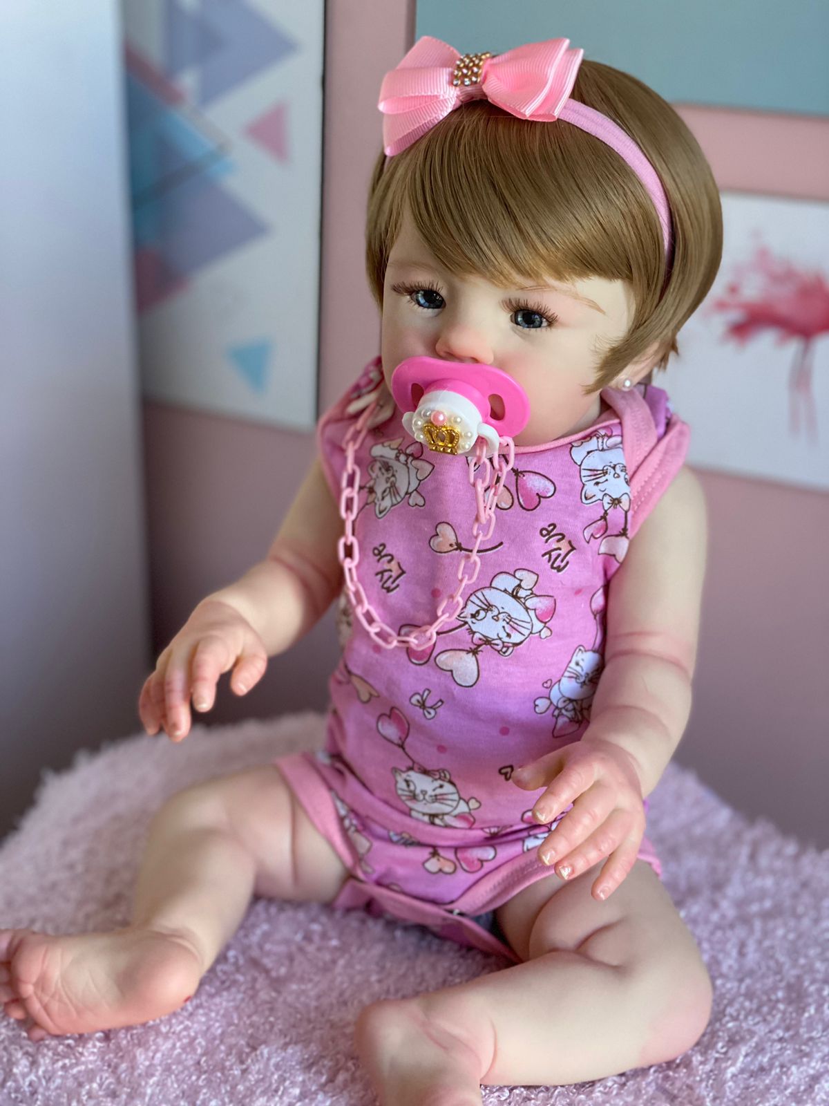 Bebê Reborn Abigail Corpo Em Silicone Pode Dar Banho no Shoptime