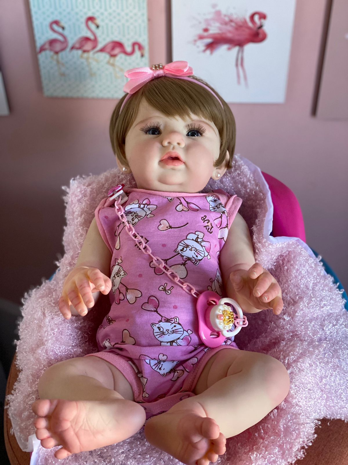 Bebê Reborn Abigail Corpo Em Silicone Pode Dar Banho no Shoptime