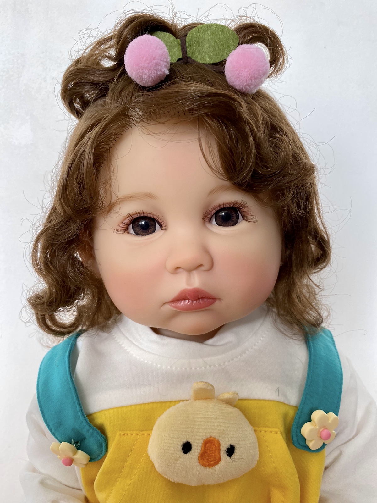 Boneca Bebê Reborn Realista Menina Silicone Pode Dar Banho - USA