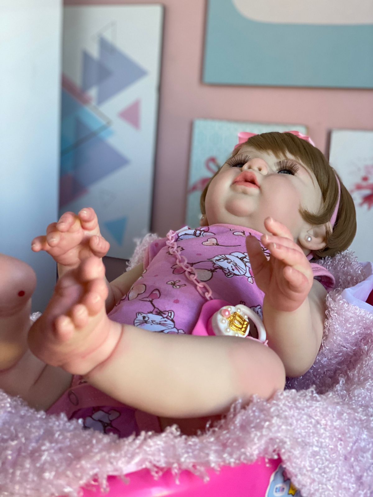 Bebê Reborn Abigail Corpo Em Silicone Pode Dar Banho no Shoptime